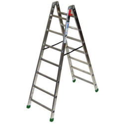 Facal - scala alluminio 7 gradini doppia salita 1,80mt 7+7 casalinga