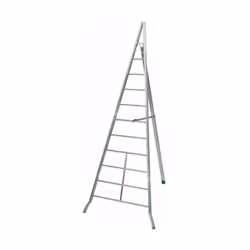 Scala in alluminio doppia adatta per uso intensivo professionale specifica per uso agricolo, per la manutenzione di piante e  ...