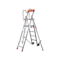 Scaletta a castello 3 gradini - Altezza max di lavoro 3m - PLT03