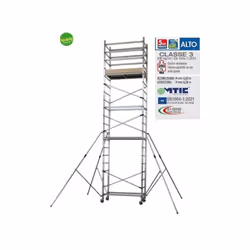 Trabattello Alto620 prodotto dal brand Facal. composto dal modulo1 + il modulo 2 + il modulo 3 può raggiungere un altezza di ...