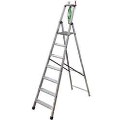 Facal - Scala In Alluminio Euroscala Piu' Su En131 - 8 gradini cm.59x15x262h (182h pedana) kg.8,8