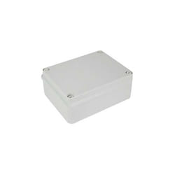 Cassetta Scatola stagna di derivazione rettangolare con coperchio con viti in plastica 158x118x80mm con pareti lisce IP66 Faeg FG13555