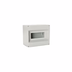 Centralino da incasso per 12 moduli 246 x 197 x 112mm con corpo grigio RAL 7035 senza portello. Con possibilit di doppio isol ...
