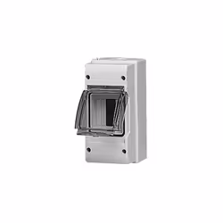 Centralino da parete serie slim 2/3 moduli con corpo grigio RAL 7035 e portello fum. In tecnopolimero isolante non propagante ...