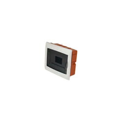 Fraschetti - Centralino da incasso 8 moduli con cornice bianca e portello fumè 250x215x75mm IP40 faeg - FG14308