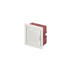 Faeg - Centralino da incasso 4 moduli con cornice bianca e portello bianco 160x170x75mm IP40 FG14604