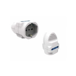 Presa tripla volante Schuko + 2 prese 2P+T 10 / 16 a bianca FG28521 - Faeg