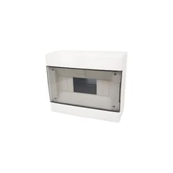 Faeg - Centralino da parete 8 moduli bianco con portello fumè 210x180x100mm IP40 FG14408B