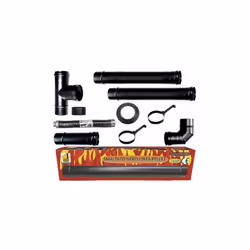 COMPOSIZIONE: 2 elemento da 1 mt./p> 1 elemento da 0,5 mt. 1 curva 90° 1 racordo TEE 90° MF-F 1 tappo condensa chiuso in sili ...