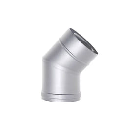 Canna fumaria tubo coassiale inox curva 45 d. 80/130 ce stufa pellet Made in Italy