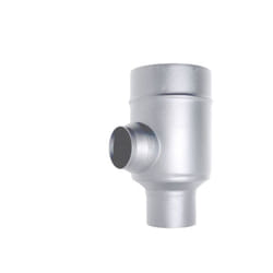 Canna fumaria tubo coassiale INOX elemento sdoppiatore D. 80/130 CE stufa pellet Made in Italy