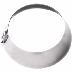Scossalina per faldali in acciaio inox Dn 350. La scossalina, fissata intorno alla canna fumaria sopra al faldale, e' necessa ...