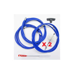 Kit 9 mt e 2 scovoli pellet 80mm Pulizia stufa tubi canna fumaria