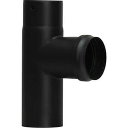 Tubo nero stufa pellet smaltato giunto scomparsa raccordo caldaia a t 90 fm-f dn 80 canna fumaria 600 ce Made in Italy