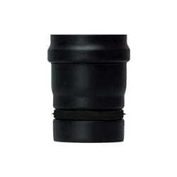 Tubo nero stufa pellet smaltato giunto scomparsa adattatore maschio scomparsa femmina bicchierata dn 80 canna fumaria 600 ce Made in Italy