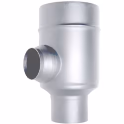 Tubo coassiale INOX elemento sdoppiatore diametro 80/125 CE in acciaio 316 per stufa pellet. Made in Italy. Canna fumaria coa ...