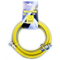Tubo flessibile gas 1 mt - 1/2' mf inox a norma en 15266 per piano cottura/cucina uniroll