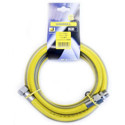 MBM - Tubo flessibile gas 2 mt - 1/2' mf inox a norma en 15266 per piano cottura/cucina uniroll