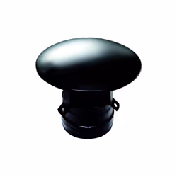 Terminale nero cappello cinese femmina tubo 100 mm in acciaio inox verniciato nero canna fumaria pelletterminale nero cappell ...