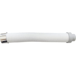 MBM - kit aspirazione stufa a pellet tubo dn 50 / 40 bianco flessibile estensibile 150 tub canna fumaria pellet
