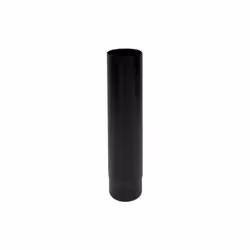 Tubo 1 mt. DN 150 mm, 600 gradi, smaltato verniciato nero per stufa a legna. Made in Italy. Elemento in acciaio al carbonio s ...