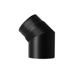Curva 45 dn 130 smaltato verniciato 600 gradi per stufa a legna tubo nero acciaio sce Made in Italy