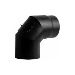 Curva 90 con ispezione DN 130 smaltato 600 gradi stufa a legna CE Made in Italy