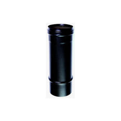 Tubo nero stufa pellet smaltato 1 mt dn 80 canna fumaria 600 ce Made in Italy