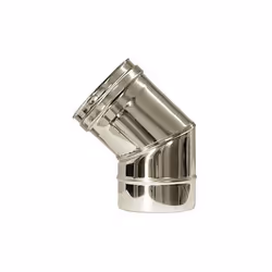 Curva di 45 canna fumaria Dn 80 curva 45. Tubo in acciaio inox 316 parete semplicele. Le curve di 90 vengono utilizzate per e ...