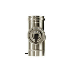 MBM - Elemento ispezione canna fumaria dn 140 tubo acciaio inox 316