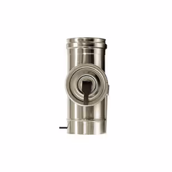 Elemento ispezione canna fumaria Dn 180. Tubo in acciaio inox 316 parete semplice. L'elemento di ispezione viene installato a ...
