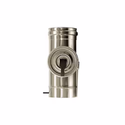 Elemento ispezione canna fumaria Dn 250. Tubo in acciaio inox 316 parete semplice. L'elemento di ispezione viene installato a ...