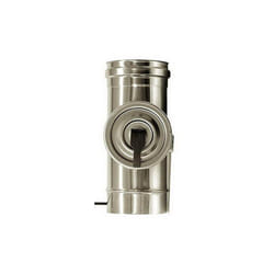 MBM - Elemento ispezione canna fumaria dn 250 tubo acciaio inox 316