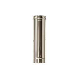 Tubo in acciaio inox 1 mt Dn 200. Canna fumaria in acciaio inox 316, parete semplice. Elemento che compone la canna fumaria o ...