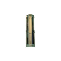 Elemento telescopico canna fumaria dn 150 tubo acciaio inox 316