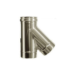 MBM - Raccordo t 135° canna fumaria dn 250 tubo acciaio inox 316