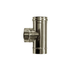 Raccordo t 90 canna fumaria dn 250 tubo acciaio inox 316