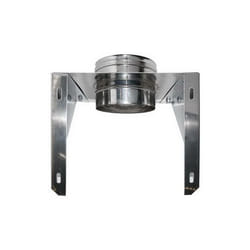 MBM - Supporto murale canna fumaria dn 200 tubo acciaio inox 316