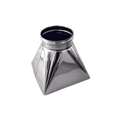 MBM - Tramoggia quadro x-tondo canna fumaria dn 150 tubo acciaio inox 316