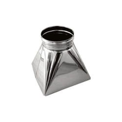 MBM - Tramoggia quadro x-tondo canna fumaria dn 250 tubo acciaio inox 316