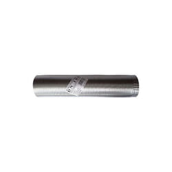 Tubo fumi flessibile estensibile alluminio naturale 110 mm da 0,5 a 3 mt