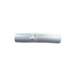 Tubo fumi flessibile estensibile alluminio bianco 110 mm da 0,5 a 3 mt