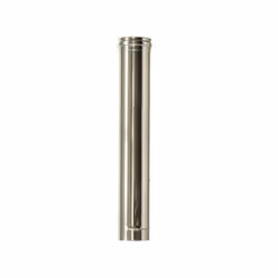 Canna fumaria a parete doppia inox DN 130/180 L 1 mt. Elemento canna fumaria realizzato in acciaioINOX 316 spessore 0,5 mm. L ...