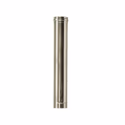 Canna fumaria a parete doppia inox DN 250/300 L 1 mt. Elemento canna fumaria realizzato in acciaioINOX 316 spessore 0,5 mm. L ...