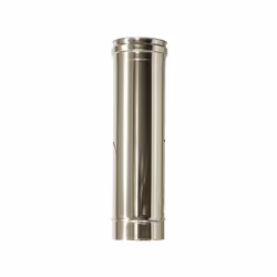Canna fumaria a parete doppia inox DN 250/300 L 0,5 mt. Elemento canna fumaria realizzato in acciaioINOX 316 spessore 0,5 mm. ...