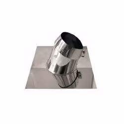 Faldale tetti inclinati canna fumaria a parete doppia inox DN 80/130. Il faldale inclinato viene posizionato sul tetto, viene ...