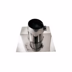 Faldale tetti piani canna fumaria a parete doppia inox DN 180/230. Il faldale piano viene posizionato sul tetto, viene fornit ...