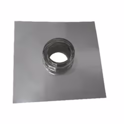 Piastra tronchetto passante spessore 0,5 mm canna fumaria a parete doppia inox DN 80/130. La piastra con tronchetto viene usa ...