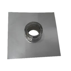 Canna fumaria parete doppia coibentata inox piastra tronchetto passante dn 80/130