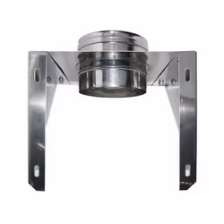 Supporto murale aperto canna fumaria a parete doppia inox DN 80/130. Il supporto murale sostiene il peso della canna fumaria. ...